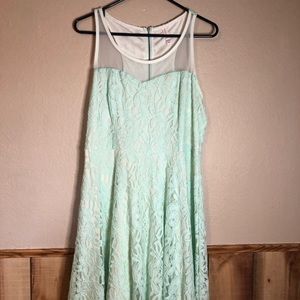 Xhilaration sea foam Green Party dress XL